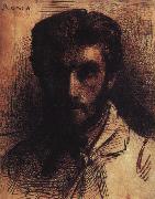 Bonnat, LEon Self Portrait QE oil